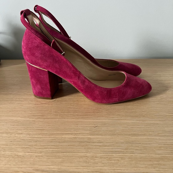 White House Black Market Block Heels, Women’s Size 10 pink - Picture 2 of 4